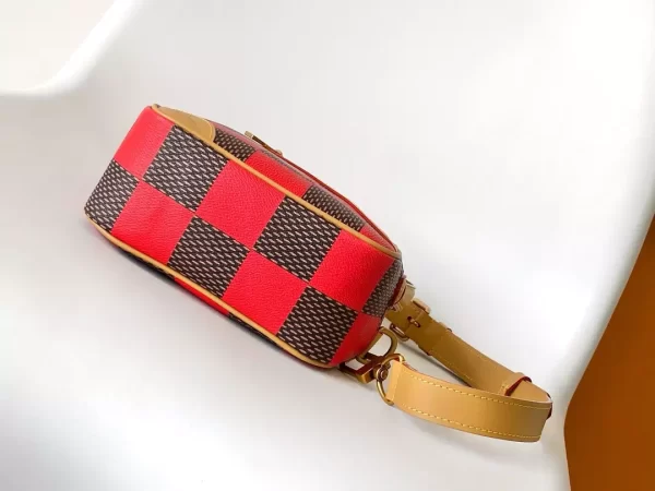 Chess Messenger Bag Red Damier Pop Canvas