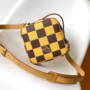 Chess Messenger Bag Yellow Damier Pop Canvas