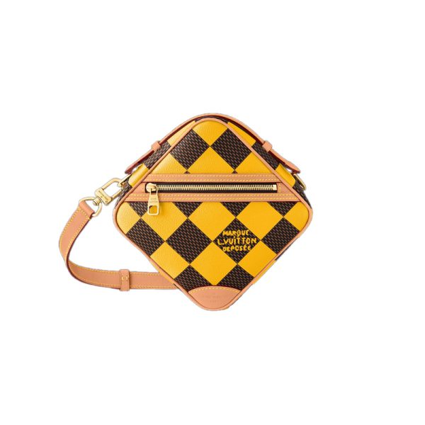 Chess Messenger Bag Yellow Damier Pop Canvas