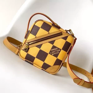 Chess Messenger Bag Yellow Damier Pop Canvas