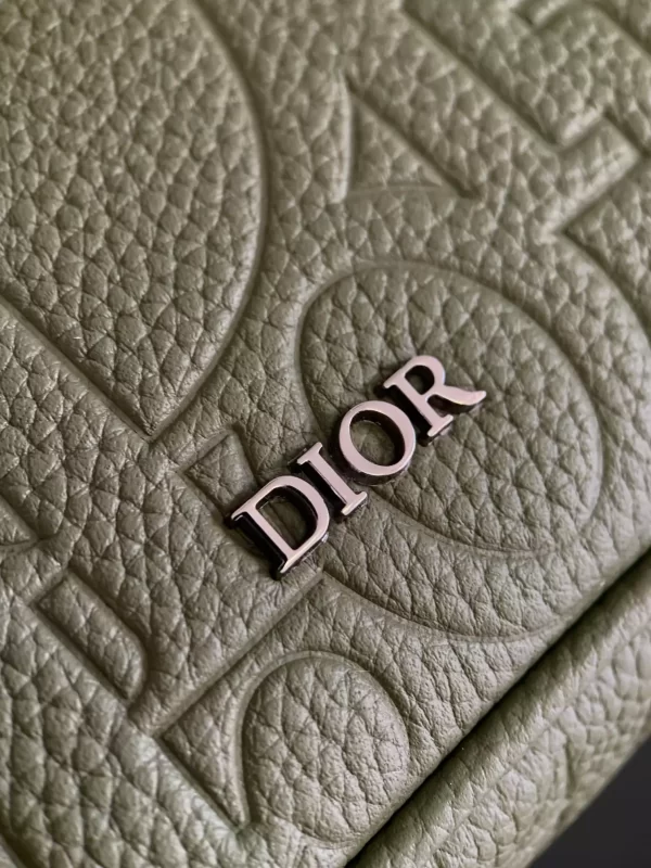 Dior Hit the Road Messenger Bag with Flap Khaki Dior Gravity Leather and Khaki Grained Calfskin