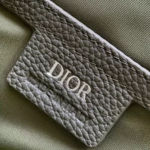 Dior Hit the Road Messenger Bag with Flap Khaki Dior Gravity Leather and Khaki Grained Calfskin