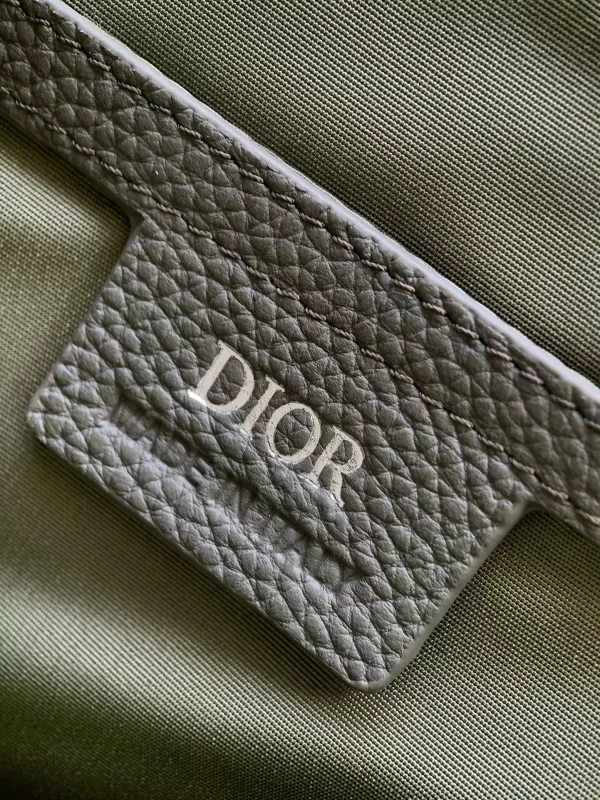 Dior Hit the Road Messenger Bag with Flap Khaki Dior Gravity Leather and Khaki Grained Calfskin