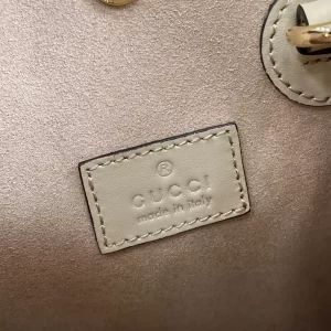 GG Super Mini Bag with Strap in Light Beige GG Leather