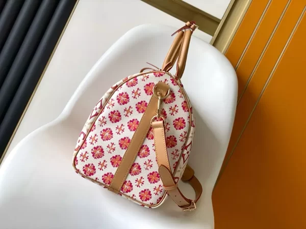 Keepall Bandoulière 45 Coral Monogram Tiles Canvas