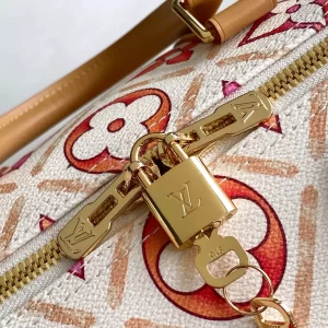 Keepall Bandoulière 45 Coral Monogram Tiles Canvas