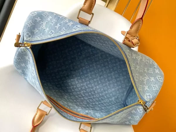 Keepall Bandoulière 45 Sky Denim Monogram Denim