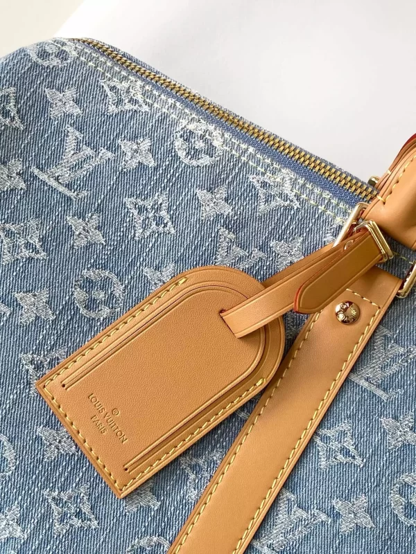 Keepall Bandoulière 45 Sky Denim Monogram Denim