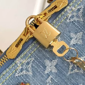 Keepall Bandoulière 45 Sky Denim Monogram Denim