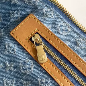 Keepall Bandoulière 45 Sky Denim Monogram Denim