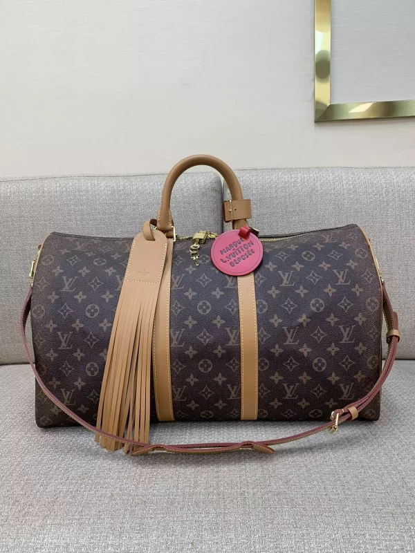 Keepall Bandoulière 50 Monogram Dust Canvas