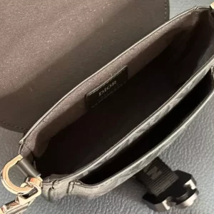 Mini Dior Hit The Road Bag Black CD Diamond Canvas