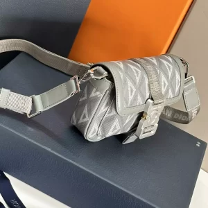 Mini Dior Hit The Road Bag Dior Gray CD Diamond Canvas