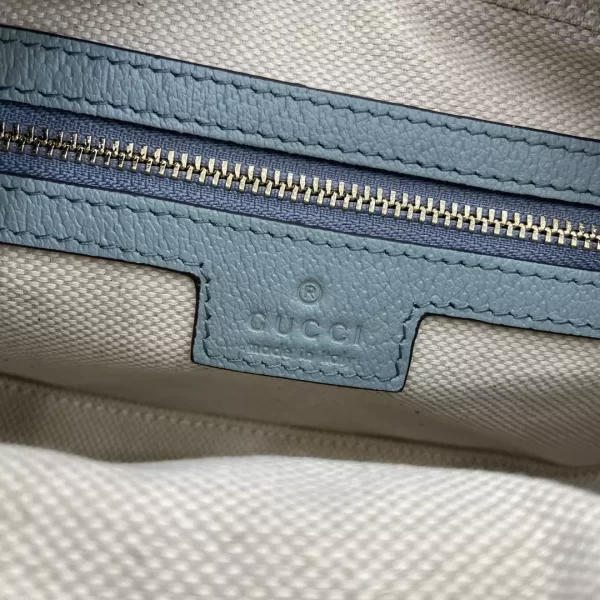 Ophidia GG Mini Shoulder Bag in Dusty Blue GG Supreme Canvas