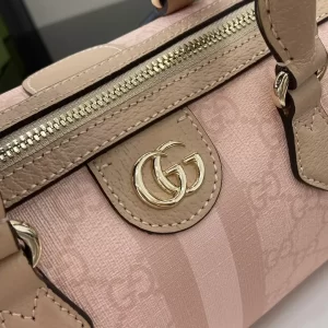 Ophidia GG Super Mini Bag in Dusty Pink GG Supreme