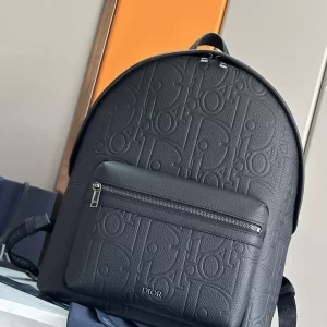 Rider 2.0 Backpack Black Dior Gravity Leather and Black Grained Calfskin - DB199