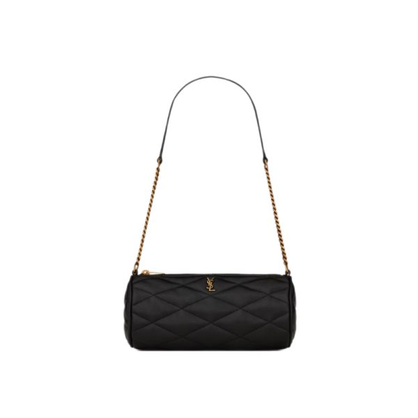 Sade Tube Bag Mini in Black Quilted Leather - YB087