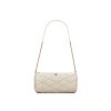 Sade Tube Bag Mini in Blanc Vintage Quilted Leather - YB088