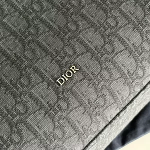 Safari Tote Bag Black Dior Oblique Jacquard and Grained Calfskin