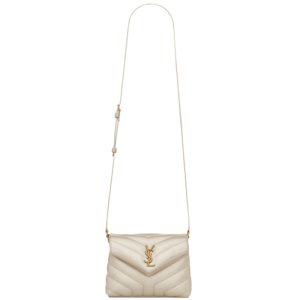 Toy Loulou in Blanc Vintage Quilted Leather - YB079