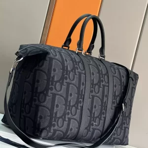 Weekender 50 Black Maxi Dior Oblique Jacquard